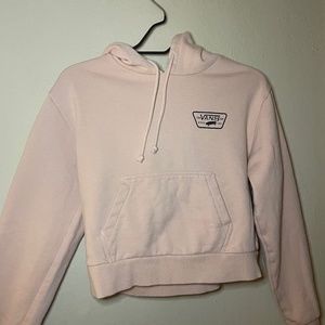Pink Peachy Vintage Style Vans Crop Top Sweater